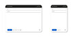 Email window template blank email UI design for pc and phone. Email interface for ui, mockup, app, website, blog, video editing. Email compose window transparent background.