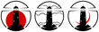 © Mastr - Round logo with a lighthouse