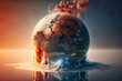 Global warming, climate catastrophe, climate summit. Generative AI