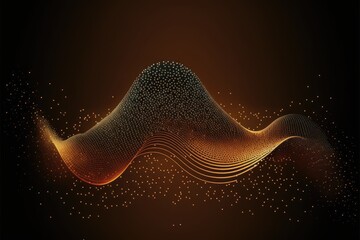 Wall Mural - abstract, digital, dust, wave, particles, futuristic, point, cloud, technology, tch, background, particle, pattern, vector, business, generative, ai, generative ai, texture, design, water, banner, art