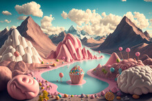 The World Of Sweets, Created By A Neural Network, Generative AI Technology