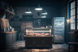 interior butcher shop, created by a neural network, Generative AI technology