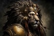 lion warrior created using Generative AI Technology
