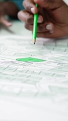 Poster - Land Map And Urban Building Project Plan