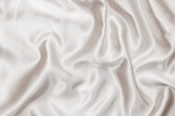 White silk fabric texture, Satin fashion Background for content