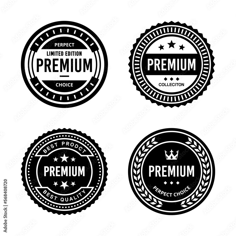 Classic Vintage Retro Premium Vector Badge, Emblem, Logo, Label ...
