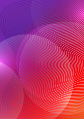 Poster - Abstract background liquid organic shapes of dynamic waves and circles, lines on a bright color background. Vector