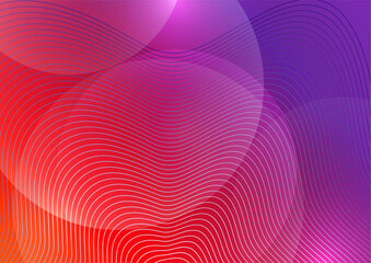 Abstract background liquid organic shapes of dynamic waves and circles, lines on a bright color background. Vector