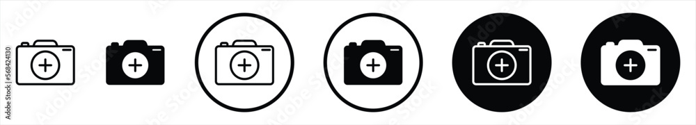 add photo icon set. add image picture icon. add gallery picture icon ...