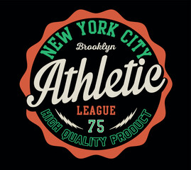 varsity typography vector illustration