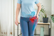 © staras - Hip joint pain, woman suffering from osteoarthritis at home