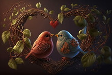 Love Birds For Valentine's Day