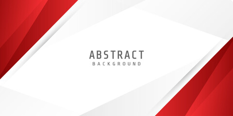 abstract red gradient geometric with stripe line on white background. modern futuristic sport and technology banner concept.