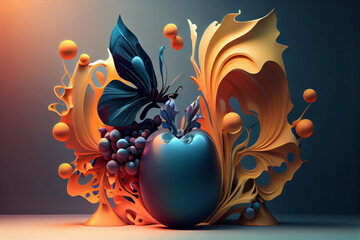 Leinwandbilder - Beautiful abstract surrealism  background