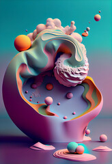 Poster - Beautiful abstract surrealism  background