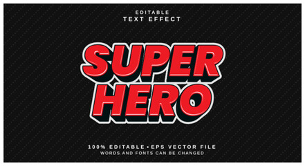 Poster - Editable text style effect - Super Hero text style theme.