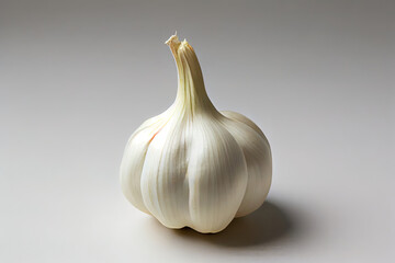 Original One natural Garlic with white background