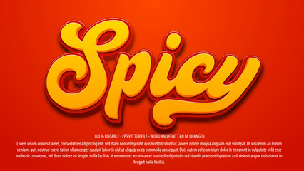 Spicy 3d editable text effect