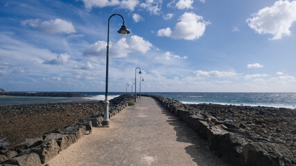 Wall Mural - Lanzarote Island in the Atlantic Ocean