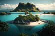 Fiji landscape created with generative ai