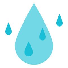 Sticker - water drop flat icon