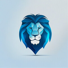 Wall Mural - lion face logo mascot