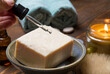 Spa natural soap and massage oil