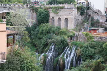 Wall Mural - Aniene Falls in Tivoli, Lazio Italy