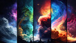© Chris - Imaginative & Abstract Universe Desktop Wallpaper  - Generative AI