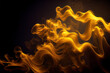 Abstract background with yellow smoke - By Generative AI