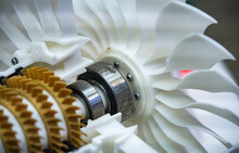 3D Printer Jet Engine Printed Model Plastic