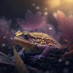 Sticker - fantasy magical frog Generative AI