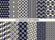 Set Of Pattern In Seamless Design