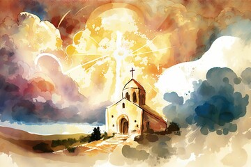 Heaven god Holy Church bethlehem illustration landscape art pathway heaven artwork paradise sun light
jesus Divine nature background sky clouds gateway to heaven faith religion dream christmas easter 