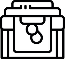 Poster - Printer plotter icon outline vector. Print machine. Format copy