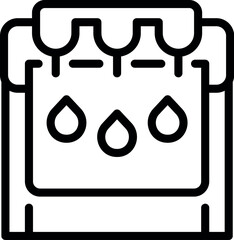 Poster - Plotter format icon outline vector. Printer machine. Office device