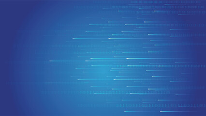 Poster - Blue 01 Digital and Ray, Internet technology big data vector background.