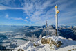 © Westend61 - Austria, Tyrol, Summit cross on Kranzhorn mountain