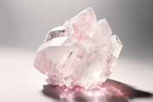 Rose Quartz Mineral. Generative AI