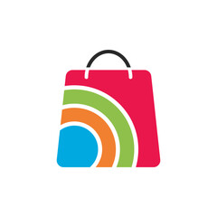 Sticker - Shopping bag illustration logo