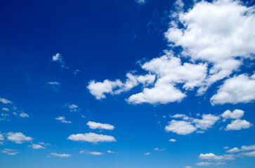 Wall Mural - Blue sky with white clouds