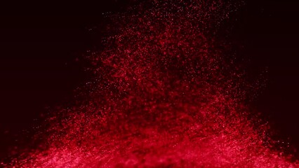 Poster - 4K particle tornado, motion Background. Abstract background with connecting dots. Vortex. Wave of particles. Whirlpool of mixed particles of, flying on dark background. 