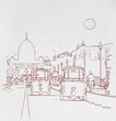 India Gate, New Delhi illustration