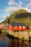 Fototapeta Do pokoju - Traditional Fishermen Cabins in the Village of Å in the Lofoten Islands
