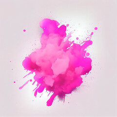 Wall Mural - pink stains background, watercolor, ai generation
