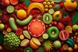 © Jacques - Collage of fruits in juicy shades