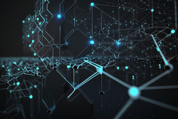 Poster - Data technology background