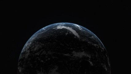 Wall Mural - Concept 16-U1 View of the realistic planet earth oceans from space.