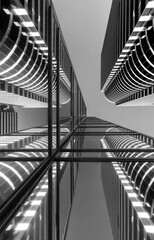 Aufkleber - Exterior of modern architecture. Building abstract background