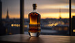 Clean whisky bottle created with Generative AI